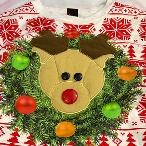 Festive Reindeer Christmas Sweater